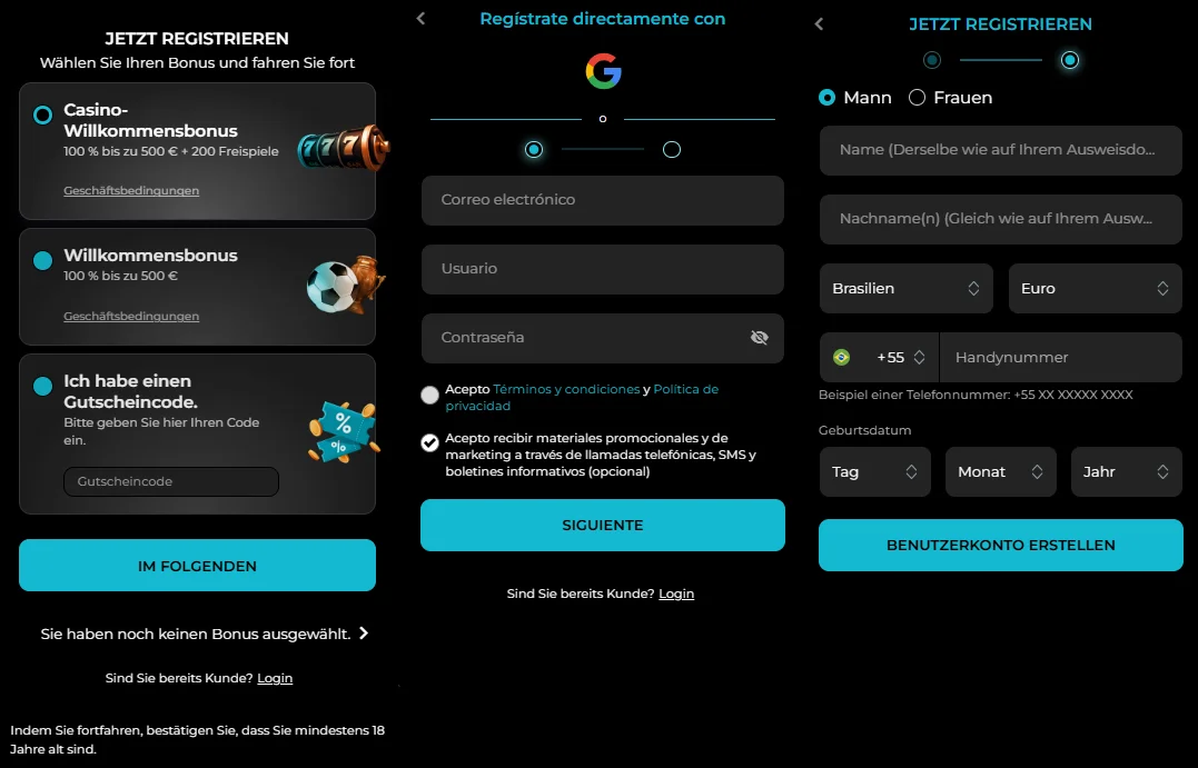 FestivalPlay Casino Registrierung